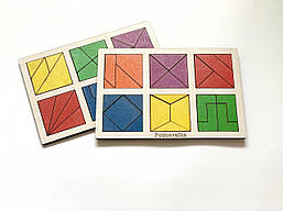 Гра Склади квадрат другий рівень Познавалка Poznavalka
