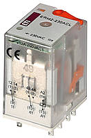 Реле промежуточное ETI ERM2-230ACL 2P 230V AC 12А LED 2473005 (электромеханическое)