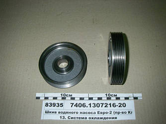 Шків водяного насоса Євро-2 (вир-во КАМАЗ) 7406.1307216-20