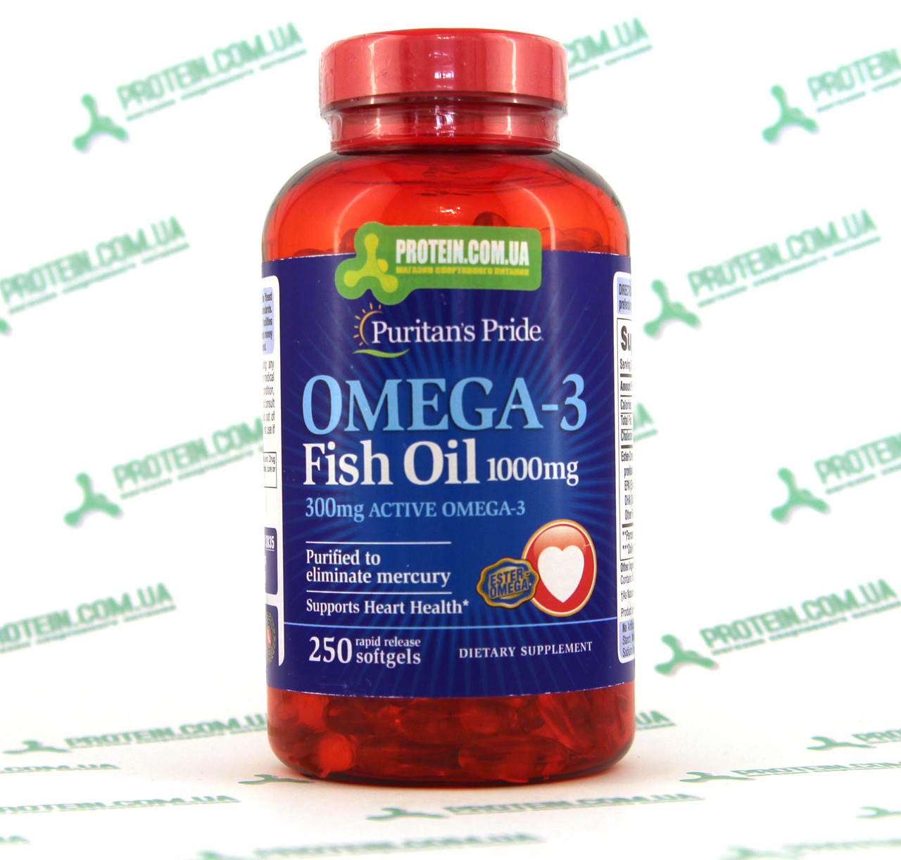 Риб'ячий жир Puritan's Pride Omega-3 FISH OIL 1000 мг 250 капс