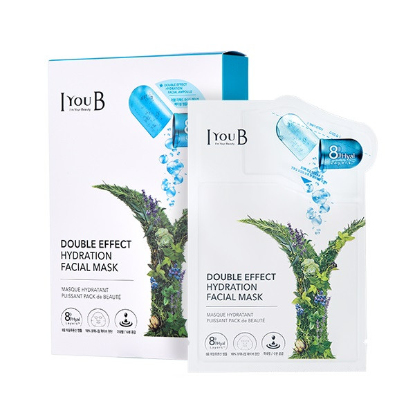 Поживна маска для обличчя Iyoub Double Effect Hydration Facial Mask 27 мл / 3 мл (8809524610809)