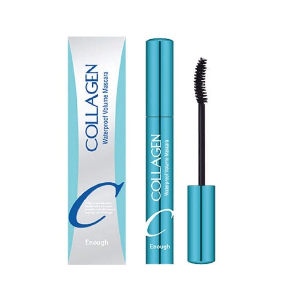 Водостійка туш для об'єму вій з колагеном Enough Collagen Waterproof Volume Mascara 9 мл (8809527482021), фото 1