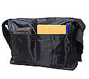 Чоловіча текстильна сумка 21022 чорна, фото 7