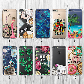Силіконовий чохол з малюнком для Huawei P Smart (new collection)