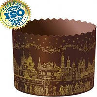 Форма паперова для куліча ХРАМ Золотий d70xh60 мм