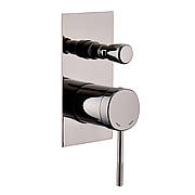 BRENTA змішувач прихований монтаж, 2 функції, графітовий хром Арт. ZMK091908041