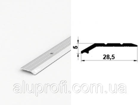 Поріг алюминіевий ПАА-3021, різнорівневий, анодований 2,7м - фото 3 - id-p1130671683