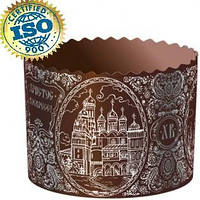 Форма паперова для куліча СОБОР Срібло. d90xh90