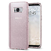 Чохол Spigen для Samsung Galaxy S8 Plus Liquid Crystal Glitter, Rose Quartz (571CS21667)