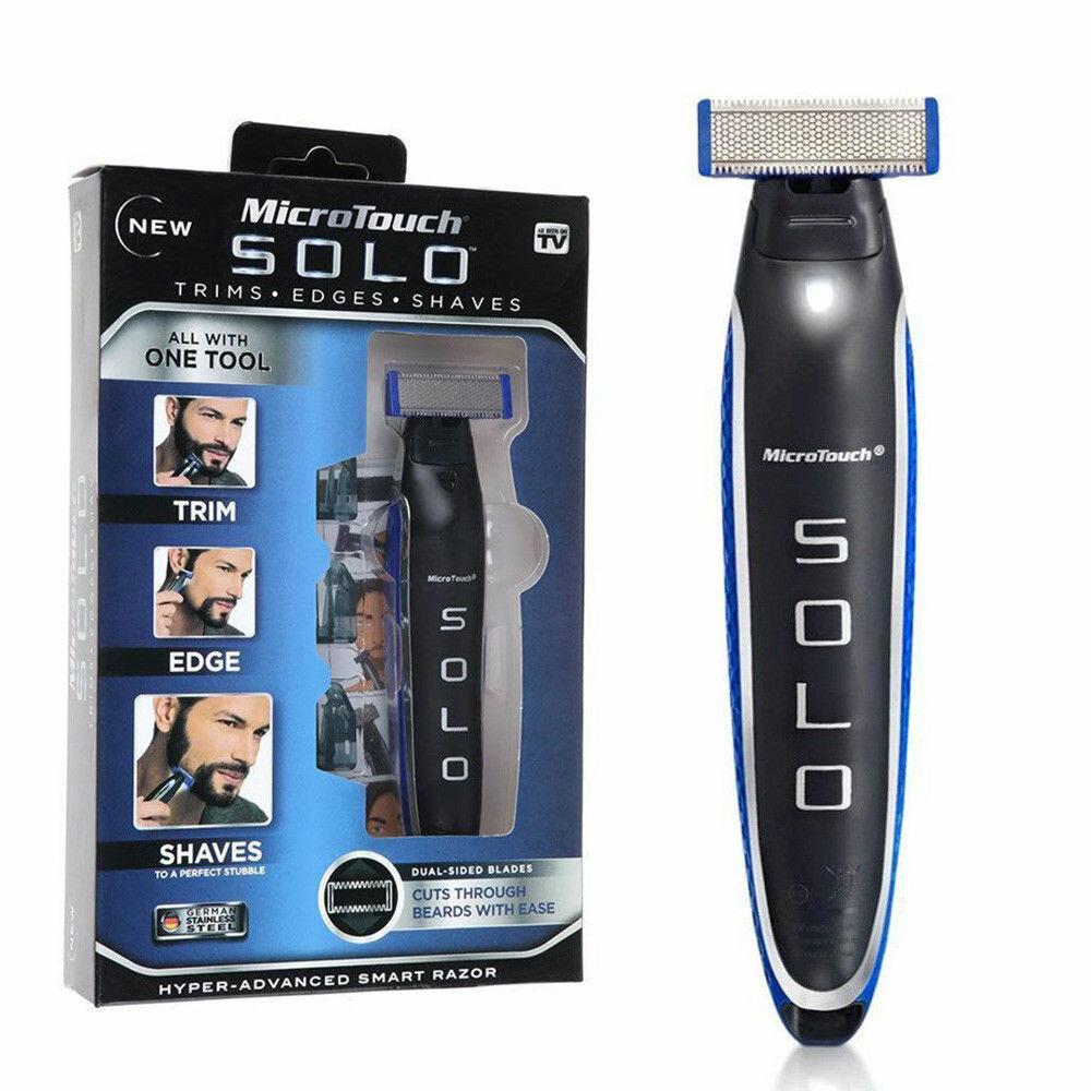 Бритва Триммер для бороди Micro Touch SOLO (Black-Blue)