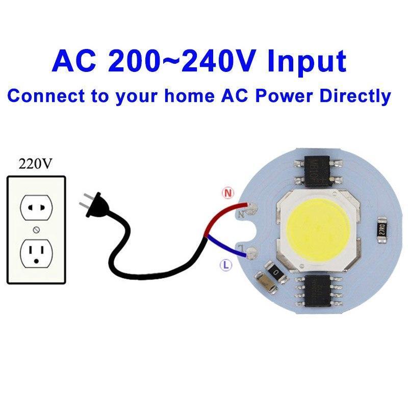 Светодиодный модуль диод COB матрица LED 12W AC220V 27mm - фото 2 - id-p1130708575