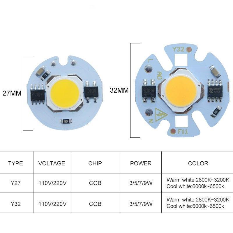 Светодиодный модуль диод COB матрица LED 12W AC220V 27mm - фото 4 - id-p1130708575