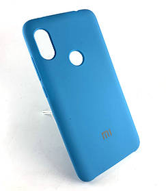 Чохол для Xiaomi Redmi Note 6, Note 6 Pro накладка силіконовий бампер протиударний Silicone Cover блакитний