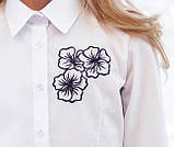 Блузка "Світ блуз" з вишитими квіточками мод. 5005д, фото 3