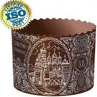 Форма паперова для куліча СОБОР Срібло. d134xh100