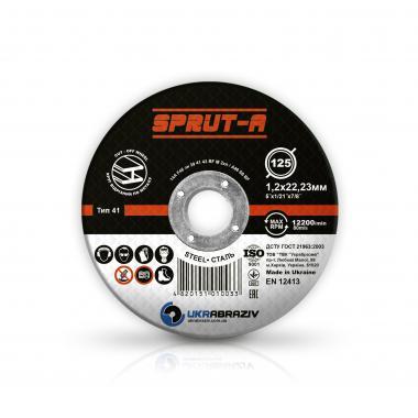Круг відрізний по металу Sprut-A 125x1.2x22,23