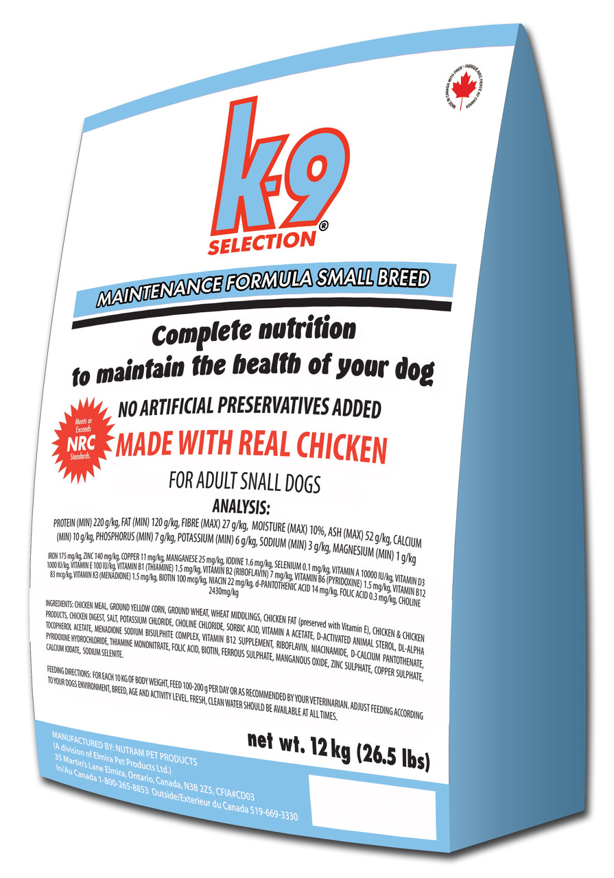 Сухий корм для собак малих порід K-9 Selection Small Breed 20 кг