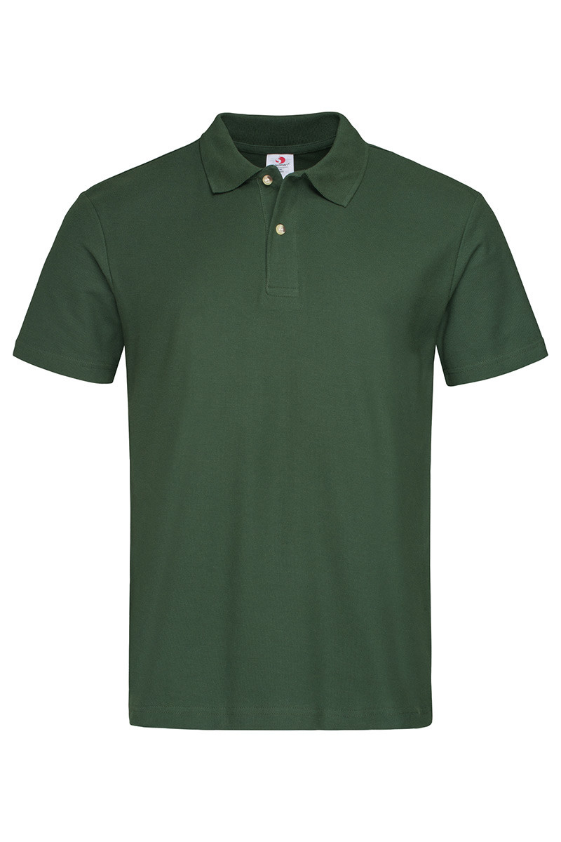 Футболка поло чоловіча зелена Stedman - BGСТ3000