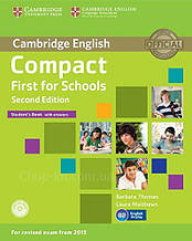 Compact First Second Edition for Schools student's Book with answers and CD-ROM / Підручник з відповідями