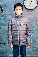 Куртка демисезонная серого цвета для мальчика (146 см.) Snowimage