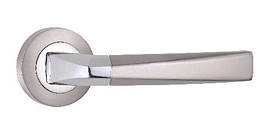 Ручка дверна на розетці SIBA Padova, мат.нікель-хром