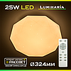 Світлодіодний світильник з пультом ДУ LUMINARIA ALMAZ 25W RGB R-330-SHINY люстра з кольоровою підсвіткою, фото 3