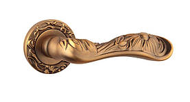 Ручка дверна на розетці SIBA Santiago, фактурна бронза