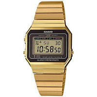 Мужские Часы наручные золотые кварцевые оригинальные из Японии Casio Collection A700WEG-9AEF