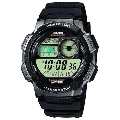 Електронні спортивні годинники наручні чоловічі оригінальні Casio Collection AE-1000W-1BVEF
