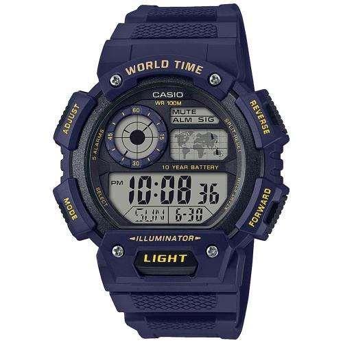 Годинники наручні чоловічі електронні японські оригінальні Casio Collection AE-1400WH-2AVEF