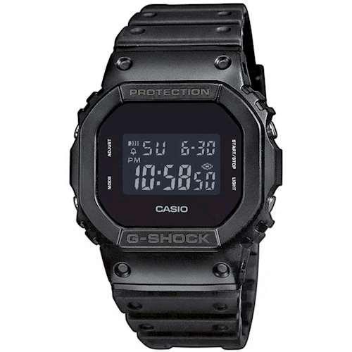 Водонепроницаемые часы мужские наручные оригинальные Япония Casio G-Shock DW-5600BB-1ER с полимерным ремешком - фото 1 - id-p1054168565