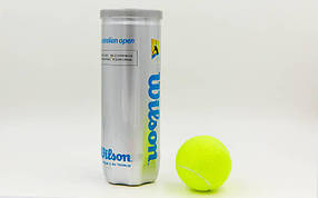 М'яч для великого тенісу WILSON (3шт) T1047 AUSTRALIAN OPEN (у вакуумній упаковці, салатовий)