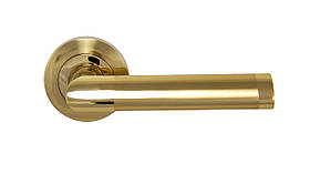 Ручка дверна на розетці SIBA Triesta, мат.золото-золото