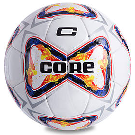 М'яч футбольний CORE PREMIER CR-047 No5 PU білий-темно-синій