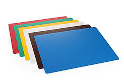 Підкладки для різання продуктів комплект 6 шт., кольори за НАССР, розмір 300х200x(H)1,4 мм