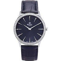Жіночий водонепроникний наручний годинник Royal London 21436-03 кварцовий із шкіряним ремінцем
