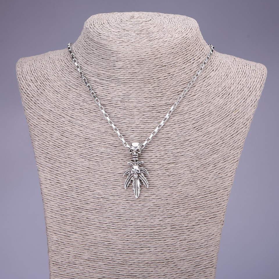 Кулон Черепа 20х44мм на ланцюжку L-55см, фото 1