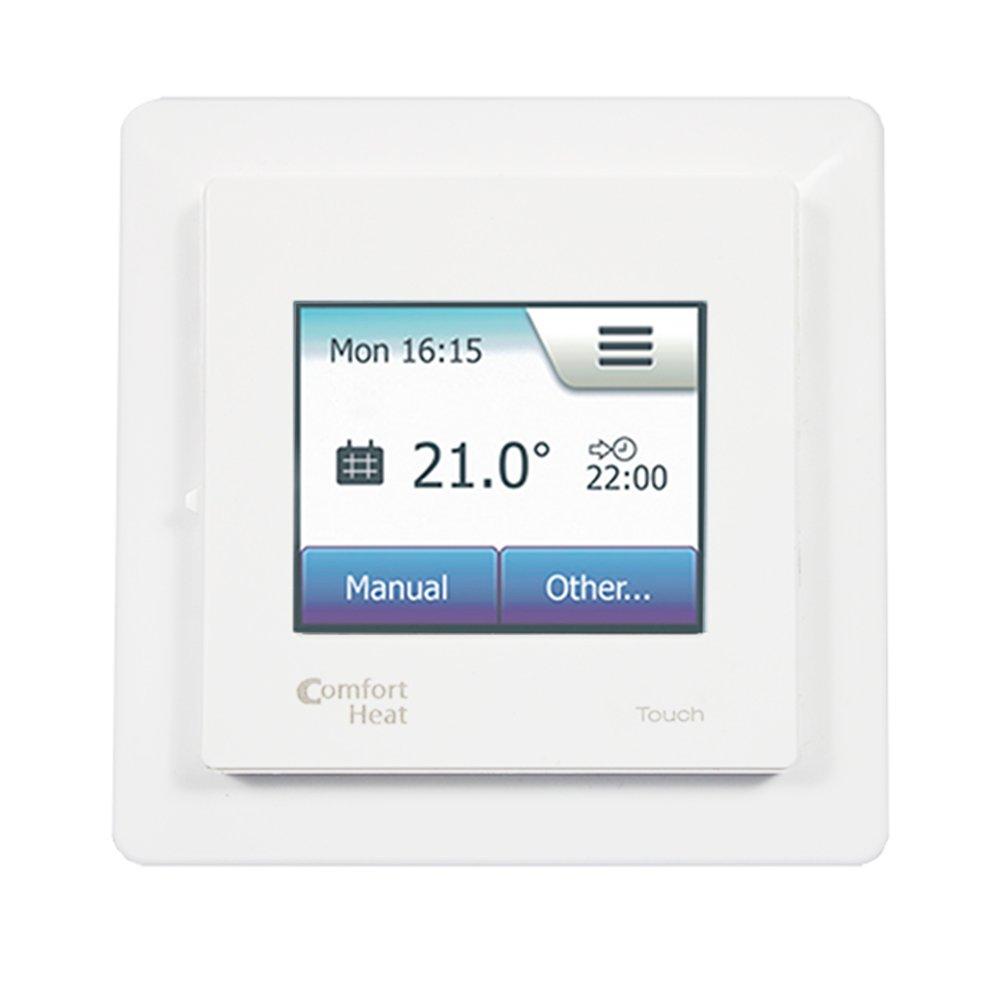 Терморегулятор Comfort Heat Touch Білий / Програмований, для теплої підлоги, фото 1