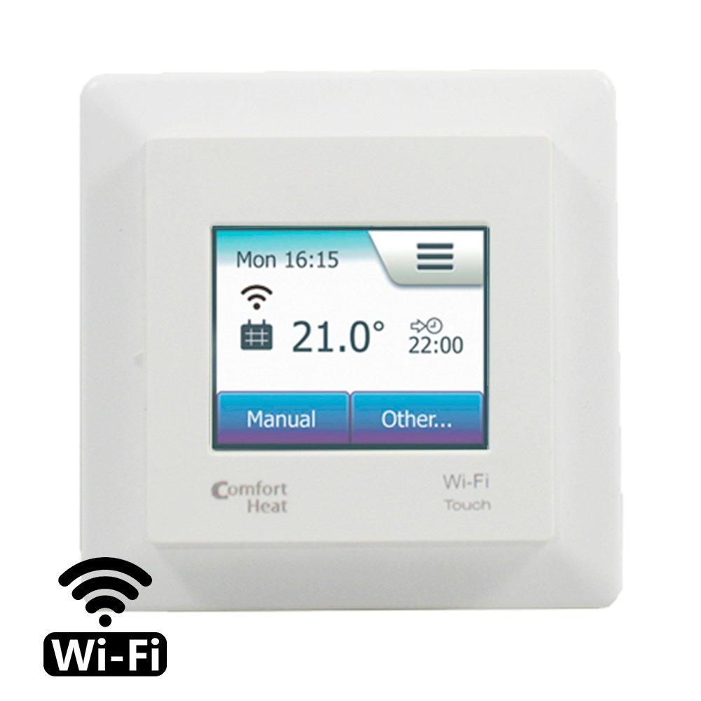 Терморегулятор Comfort Heat Touch Wi-Fi Білий / Програмований, з двома температурними датчиками