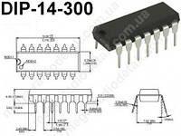 Мікросхема TL074CN DIP-14