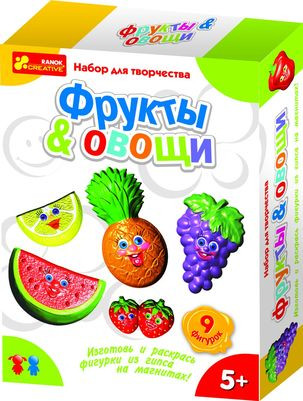 Ранок Кр. 4004 Гіпс на магн. "Овочі, фрукти"