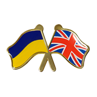 Значок Украина-Великобритания