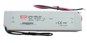 Джерело живлення LPV-100-24: AC / DC, IP67, 100W. 190 * 52 * 37 (L * W * H)