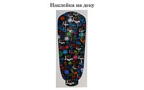 Скейтборд пластиковий Penny Original FISH 22in однотонна дека SK-401-12 (Pastel синій-зелений-троянд), фото 3