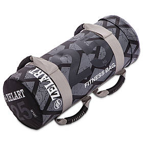 Мішок для кроссфита і фітнесу FI-0899-25 Power Bag (PVC, нейлон, вага 25кг, чорний-сірий)