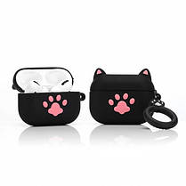 Чехол для Apple AirPods Pro Alitek Лапка котика Black case, фото 5