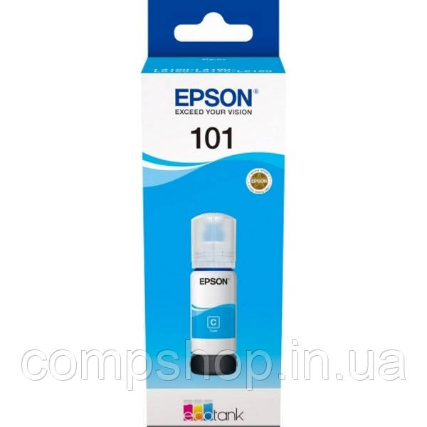 Чорнило Epson 101 (L4150/4160/6160/6170/6190) Cyan 70мл (C13T03V14A)