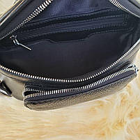 Женская кожаная сумка бананка через плечо и на поясе, фото 8
