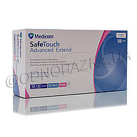 Нитриловые перчатки Medicom SafeTouch Advanced Extend, размер M, розовые, 100 шт