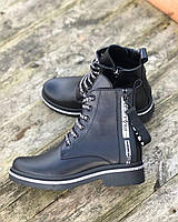 Модные ботинки женские кожаные на низком каблуке повседневные удобные осень весна 37 размер M.KraFVT 2178 2022
